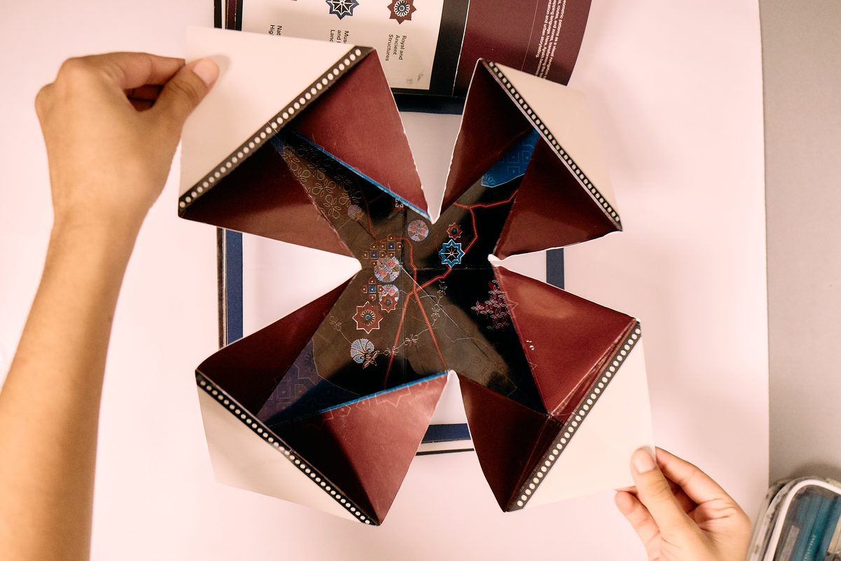 Beyond Preservation book, Ajrakh motif fold-out star map
