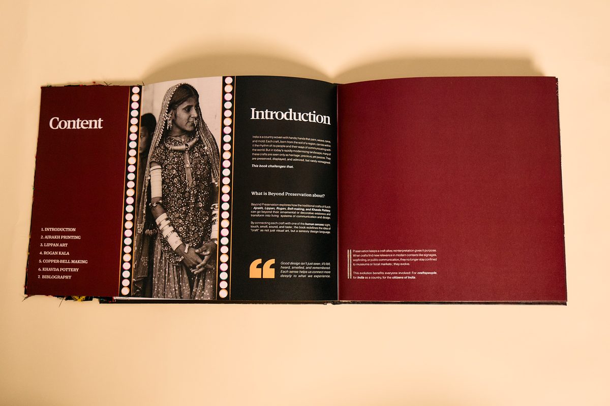 Beyond Preservation book, contents and introduction spread