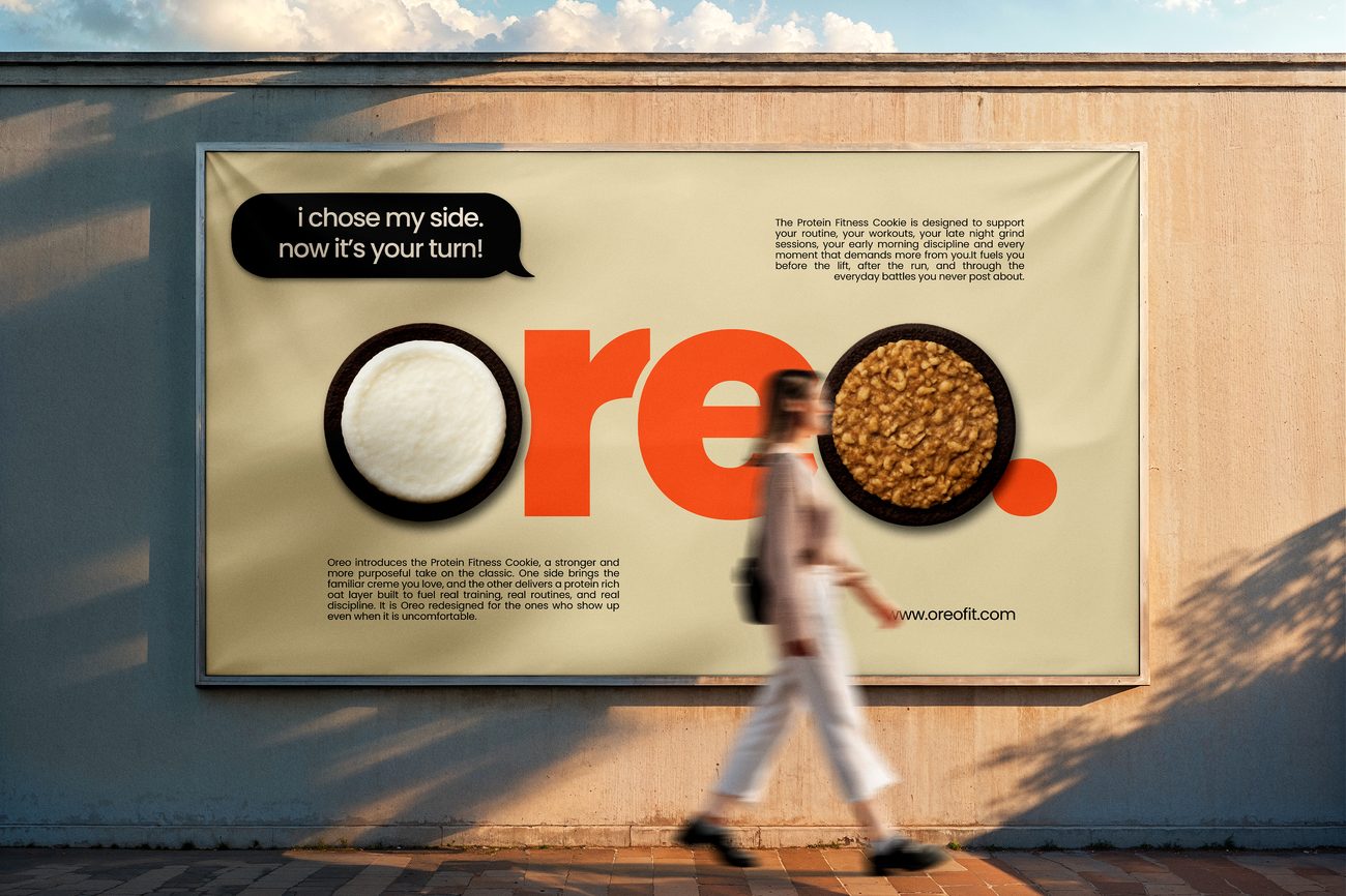 Oreo rebrand mockup