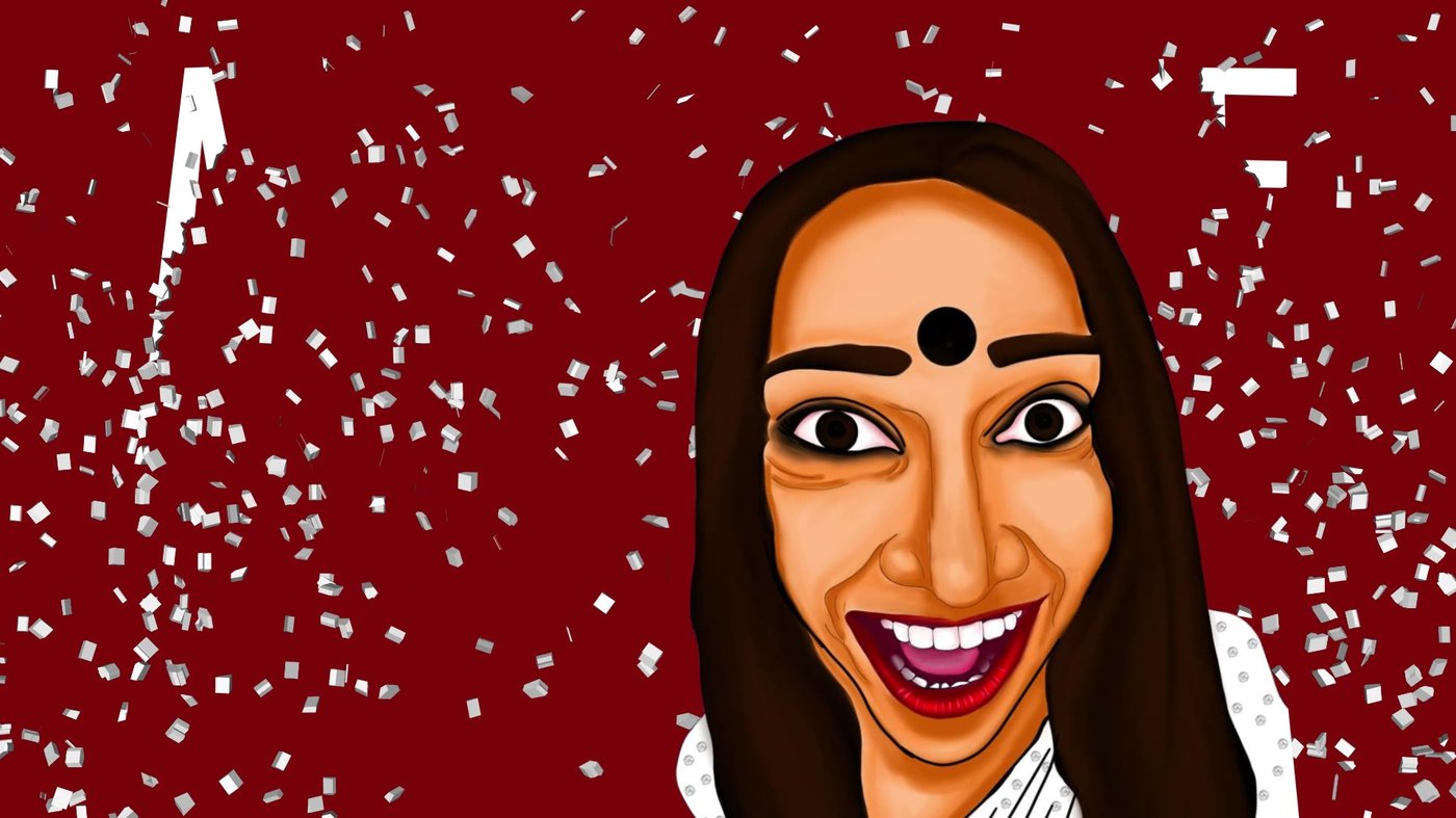 Illustrated TMKOC characters with 'Khatarnak' and 'Maraknuiii' dialogue call-outs