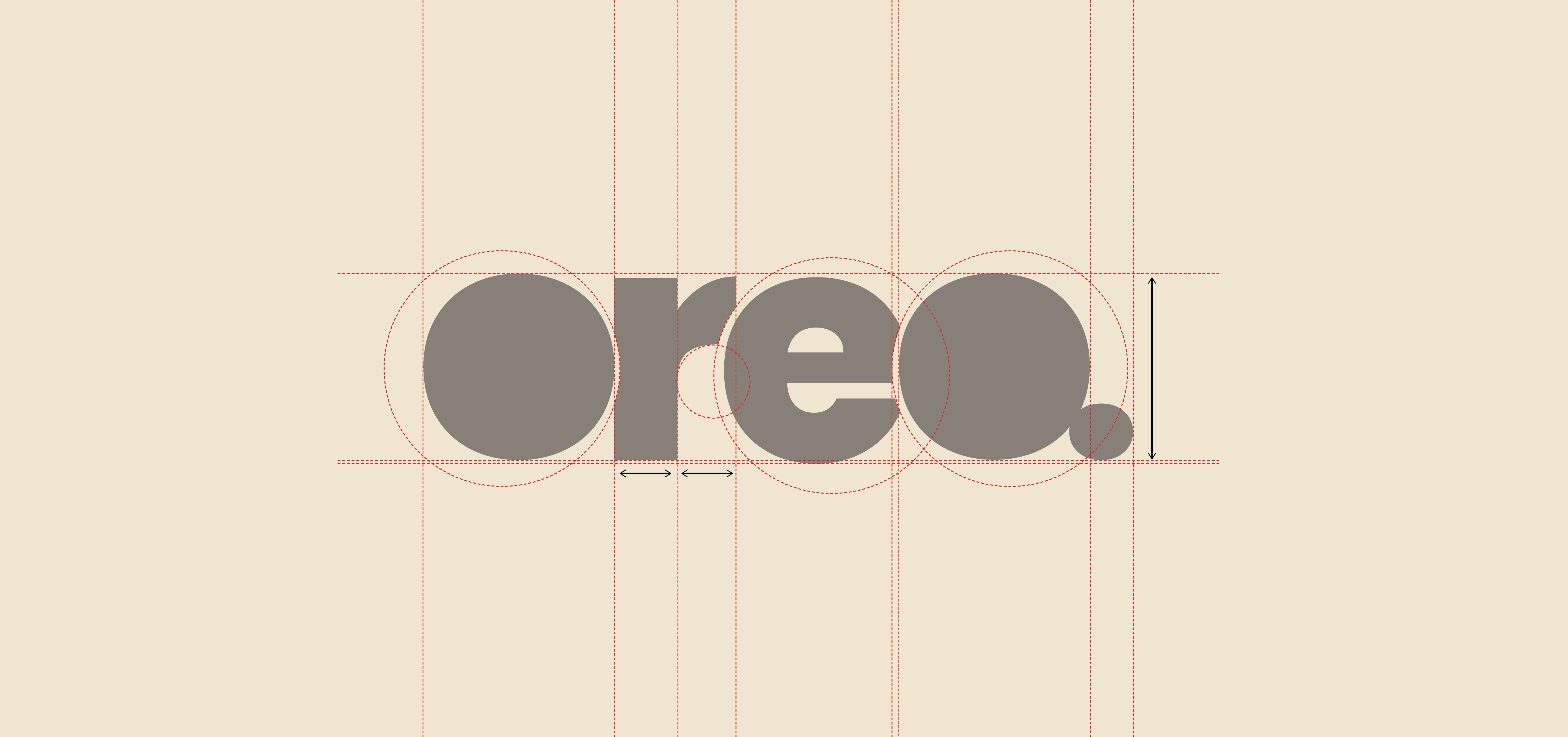 Oreo logo construction