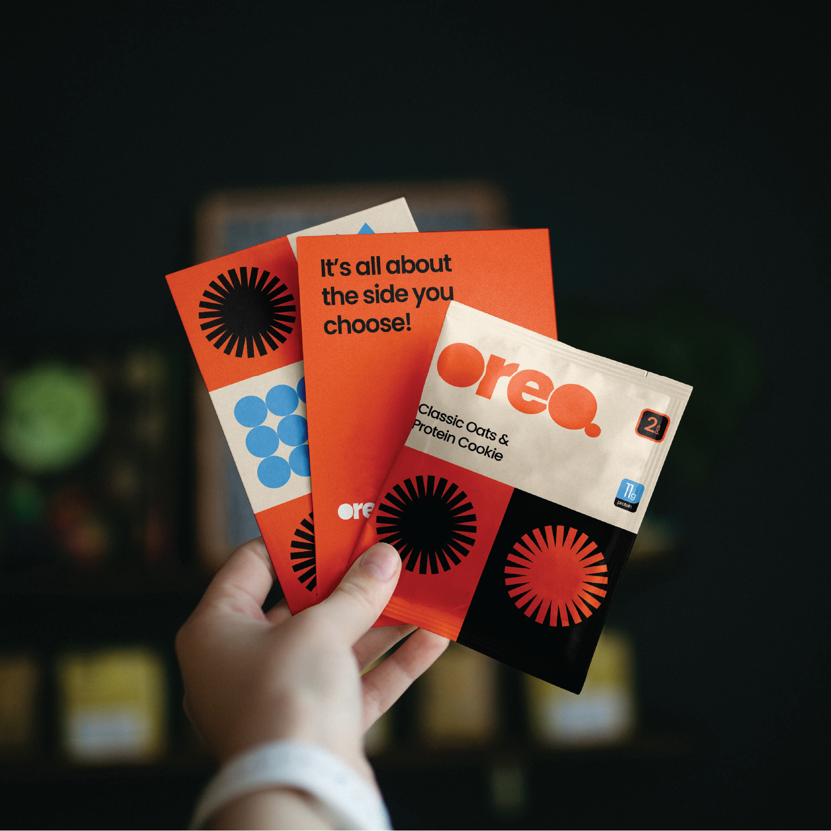 Oreo sachet mockup